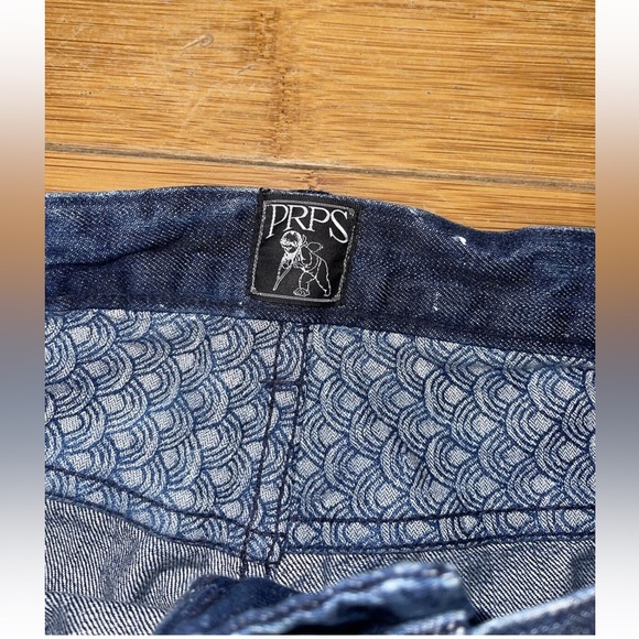 PRPS BARRACUDA MOTO STYLE DISTRESSED PAINT SPLATTER JEANS 38 - 38/33 - Picture 2 of 7